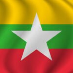 ミャンマーの国旗の画像