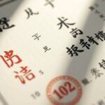 影付きの日本語文書のクローズアップ画像