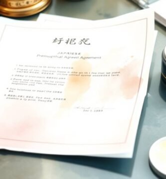 作業台の上の書類とスタンプの画像