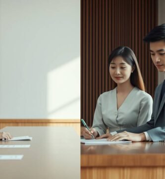 オフィスで書類に署名する証人のグループの画像